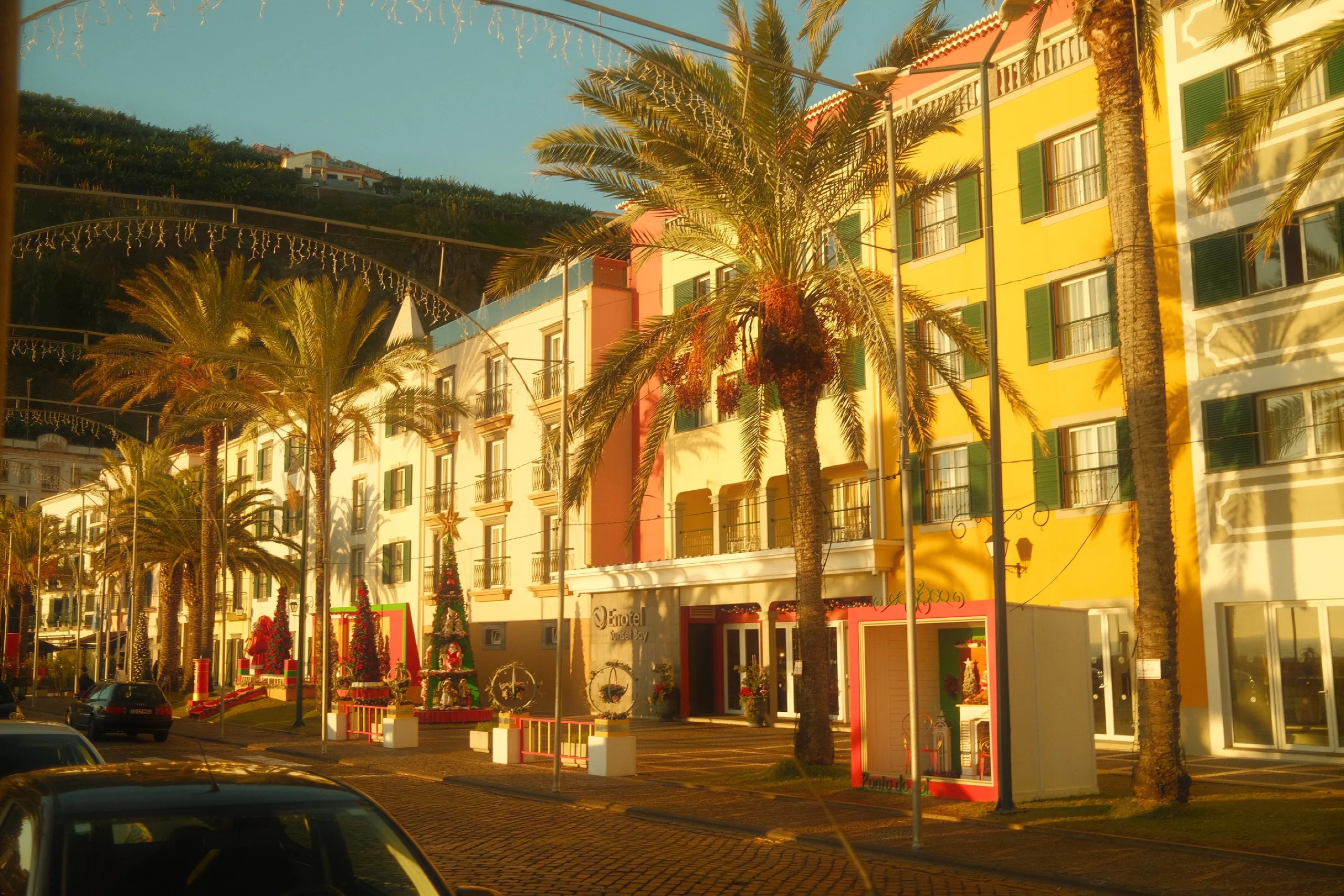Golden hour on the Ponta do Sol seafront
